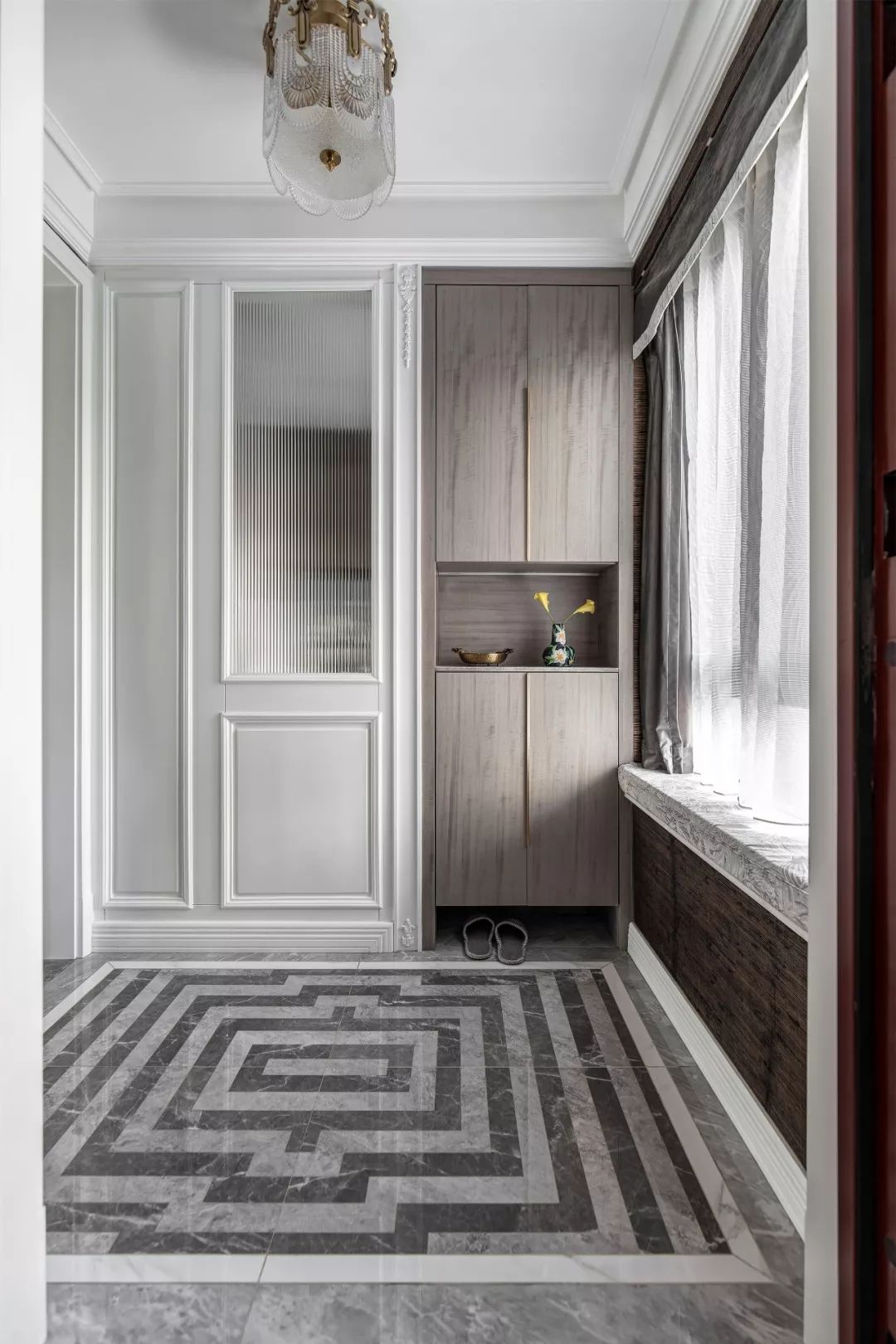 裝修案例輕奢風格室內裝修效果圖-玄關 裝修案例輕奢風格室內裝修效果圖-玄關