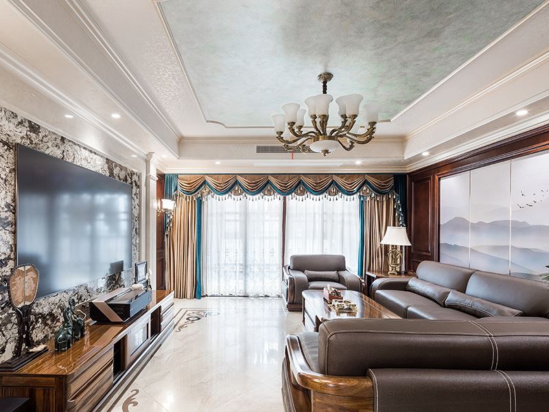 常州市中央花園歐式風格四居室裝修案例