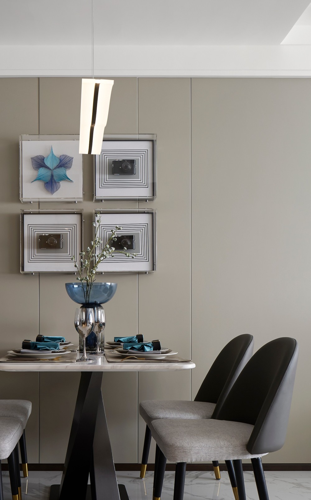 港式現代風格室內家裝案例效果圖-餐廳 港式現代風格室內家裝案例效果圖-餐廳