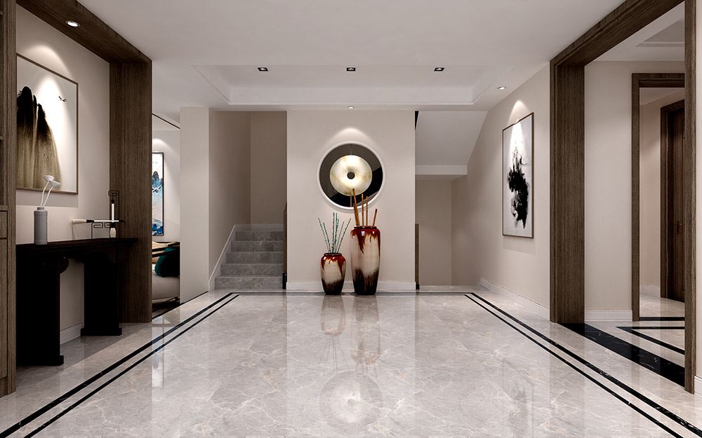 昭通市知行園新中式風格二居室裝修案例