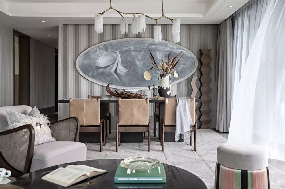 湛江市水木清華現代簡約風格三居室裝修案例