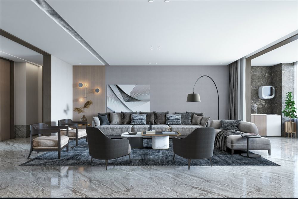 廣州市宇晴軒現代風格三居室裝修案例