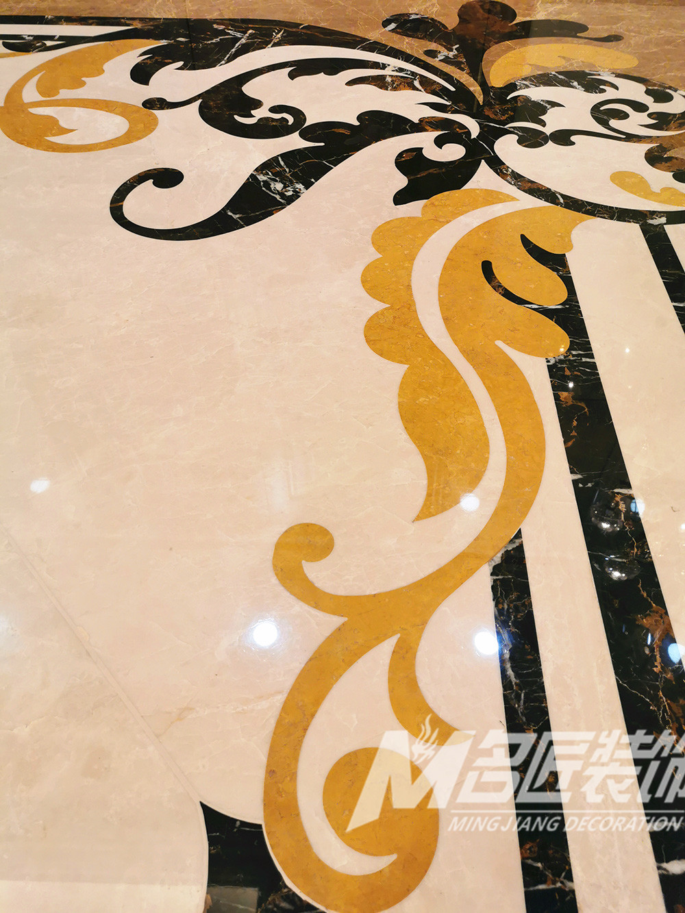 歐式別墅裝修設計-地面大理石雕花 歐式別墅裝修設計-地面大理石雕花