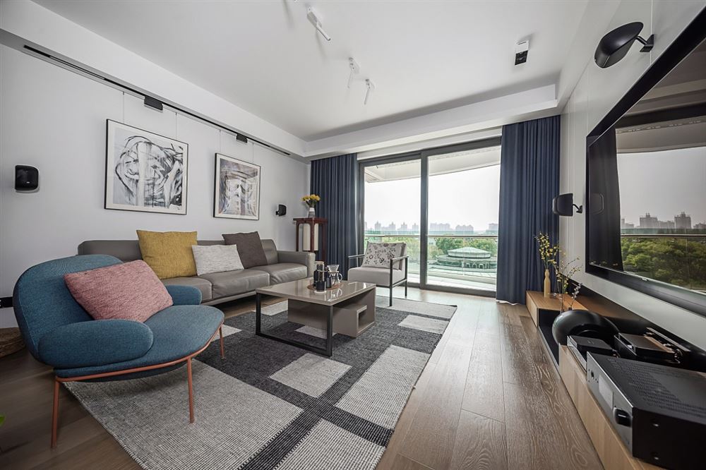 江門市江海花園現代簡約風格三居室裝修案例