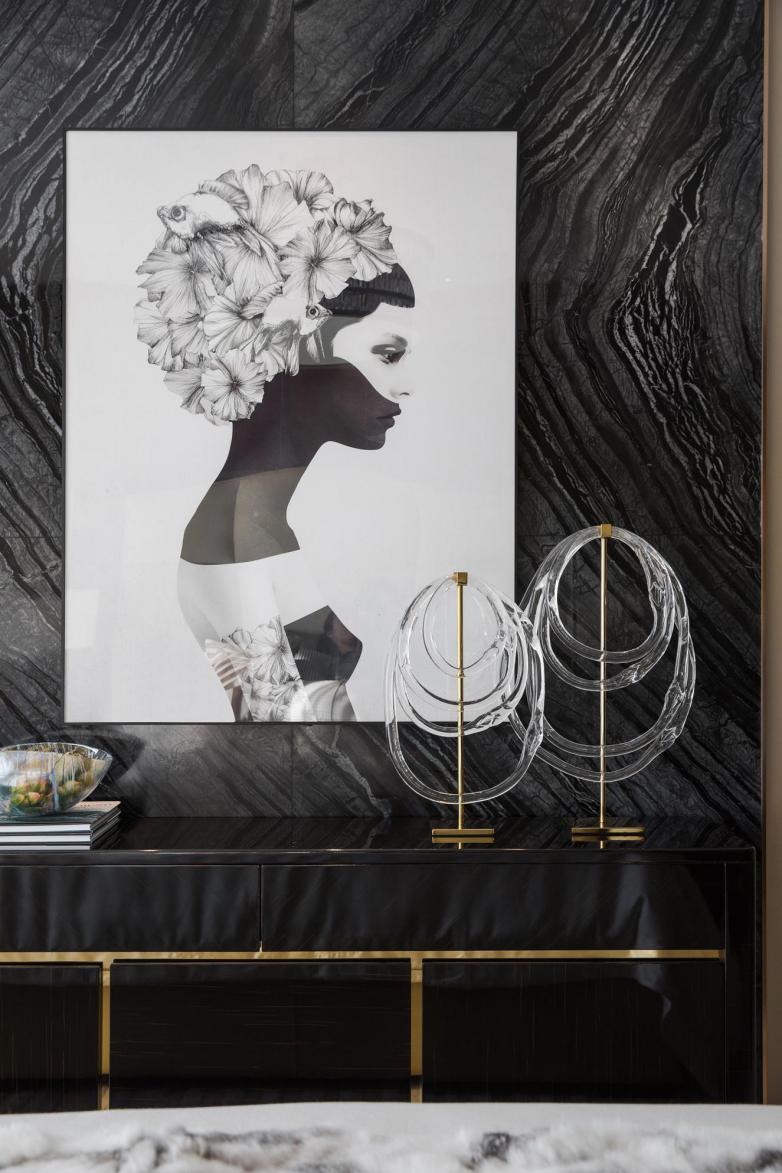 歐式輕奢風格室內設計家裝案例-邊柜 歐式輕奢風格室內設計家裝案例-邊柜