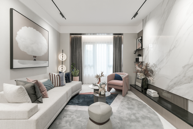 現(xiàn)代簡約風(fēng)格室內(nèi)設(shè)計(jì)家裝案例-客廳 現(xiàn)代簡約風(fēng)格室內(nèi)設(shè)計(jì)家裝案例-客廳