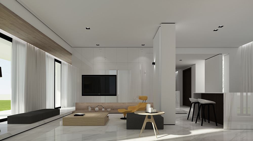 廣州市智聯汽車小鎮現代簡約風格別墅裝修案例