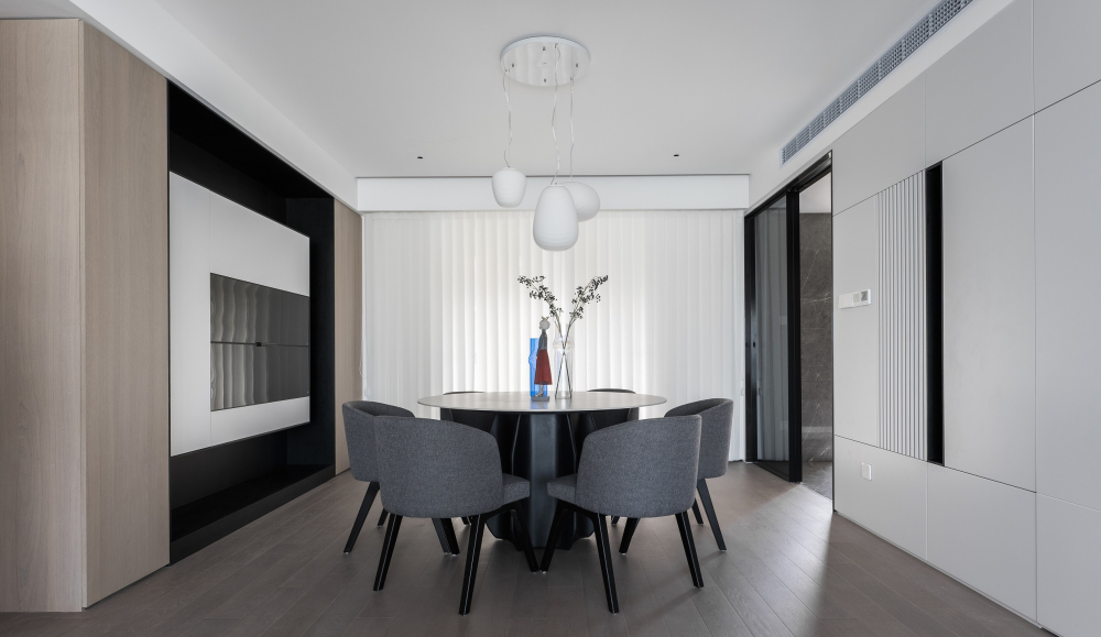 現代簡約風格室內家裝案例效果圖-餐廳 現代簡約風格室內家裝案例效果圖-餐廳