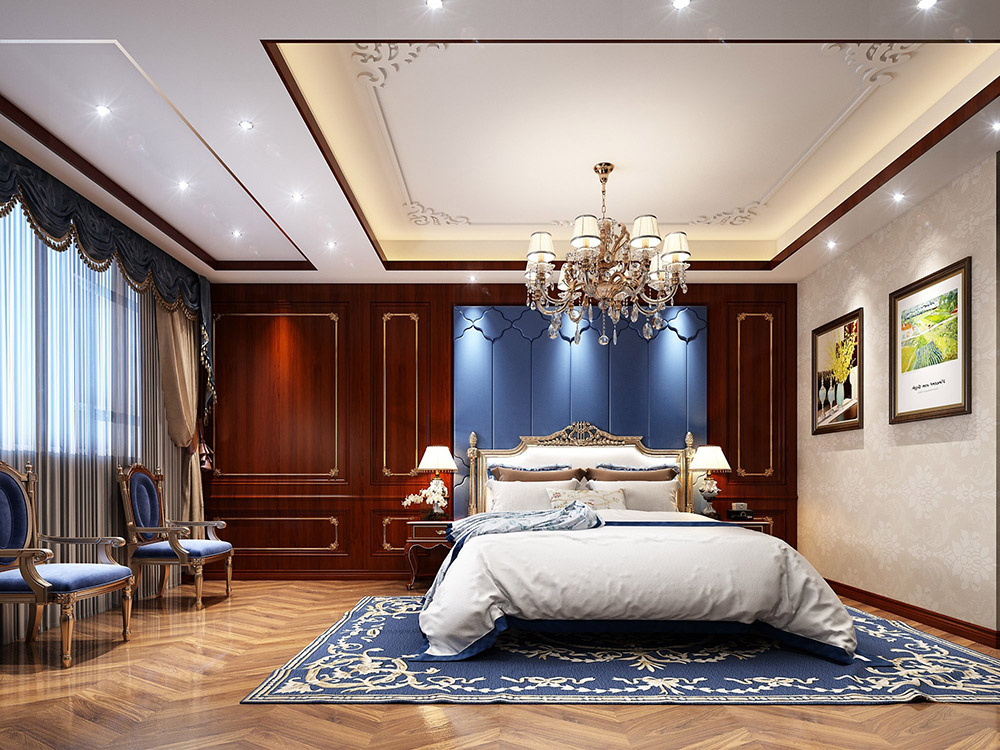 蘭花苑別墅680平米-中式風格裝修案例-主臥 蘭花苑別墅680平米-中式風格裝修案例-主臥