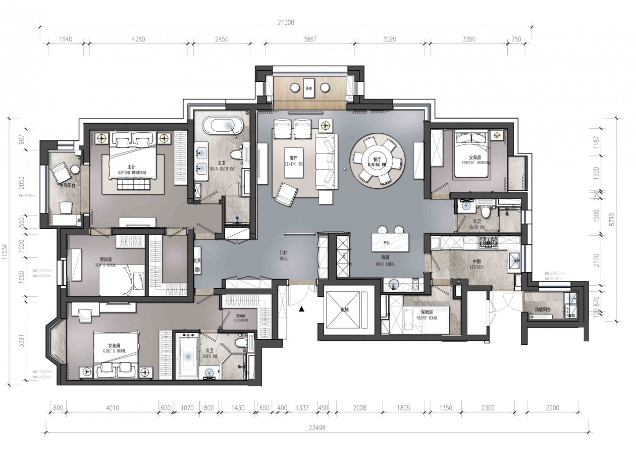 現代簡約風格家裝設計室內裝修效果圖-戶型圖 現代簡約風格家裝設計室內裝修效果圖-戶型圖