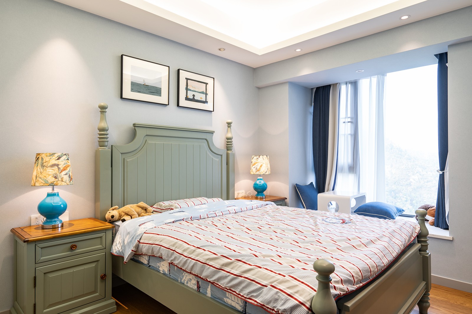 裝修案例美式輕奢風格室內裝修效果圖-臥室 裝修案例美式輕奢風格室內裝修效果圖-臥室