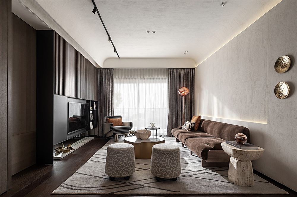 昭通市欣錦苑現代簡約風格四居室裝修案例