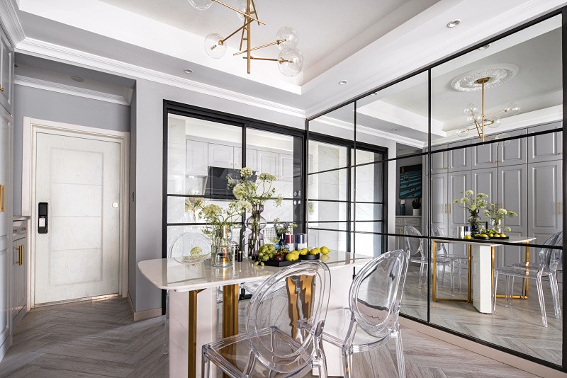 簡歐輕奢風格室內(nèi)家裝案例效果圖-玄關(guān) 簡歐輕奢風格室內(nèi)家裝案例效果圖-玄關(guān)