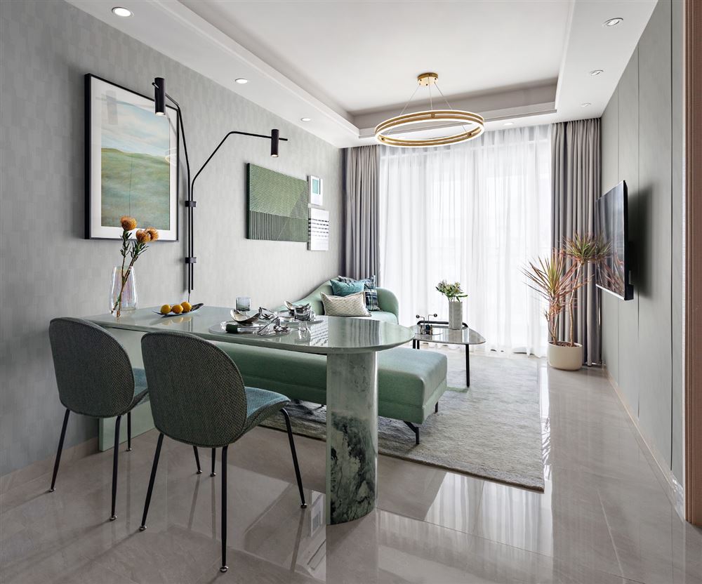 佛山市金地藝境天成輕奢風格三居室裝修案例