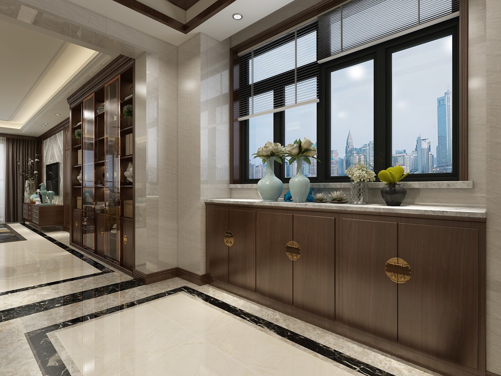 茂名市誠杰名仕公館歐式風(fēng)格三居室裝修案例