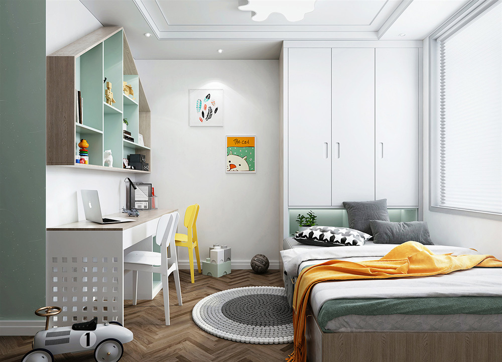 現代簡約風格室內裝修設計效果圖-兒童房 現代簡約風格室內裝修設計效果圖-兒童房