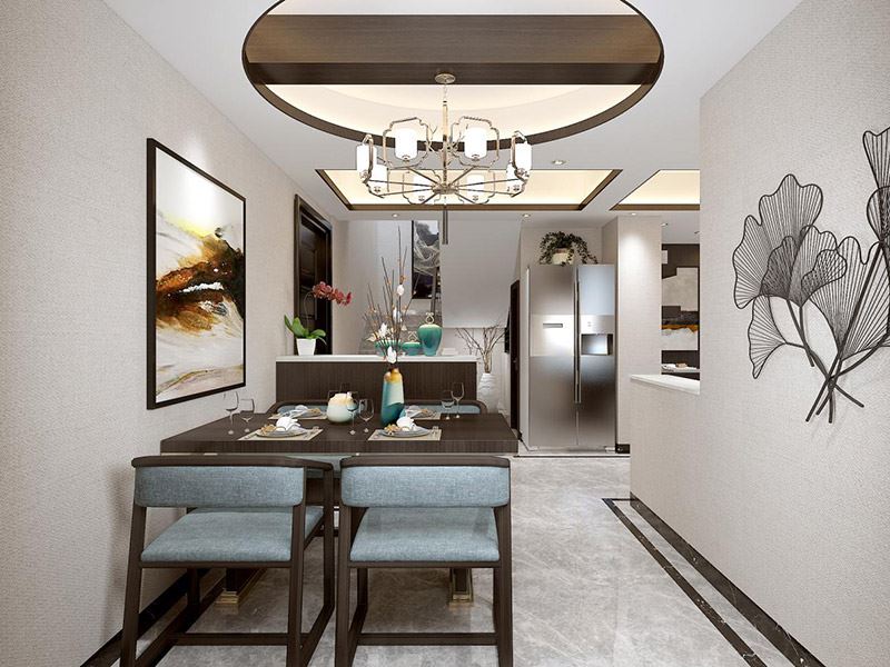 昭通市御景灣新中式風格復式裝修案例