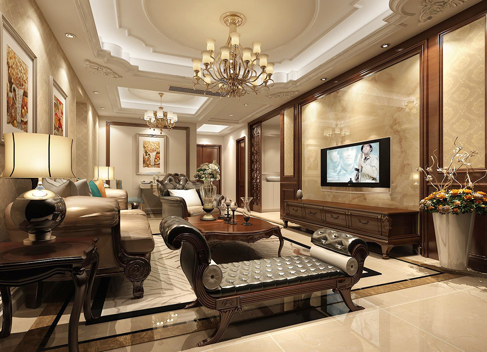 裝修公司歐式風(fēng)格室內(nèi)裝修效果圖-客廳 裝修公司歐式風(fēng)格室內(nèi)裝修效果圖-客廳