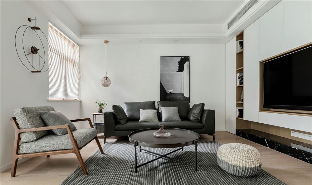 惠州市金輝信步雅苑現代簡約風格三居室裝修案例