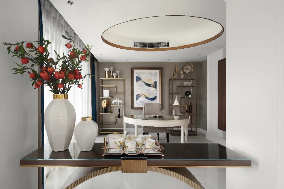 輕奢風格家裝設計室內裝修效果圖-餐廳 輕奢風格家裝設計室內裝修效果圖-餐廳