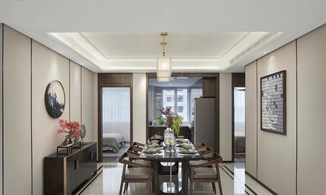 現(xiàn)代新中式風格室內(nèi)設(shè)計家裝案例-餐廳