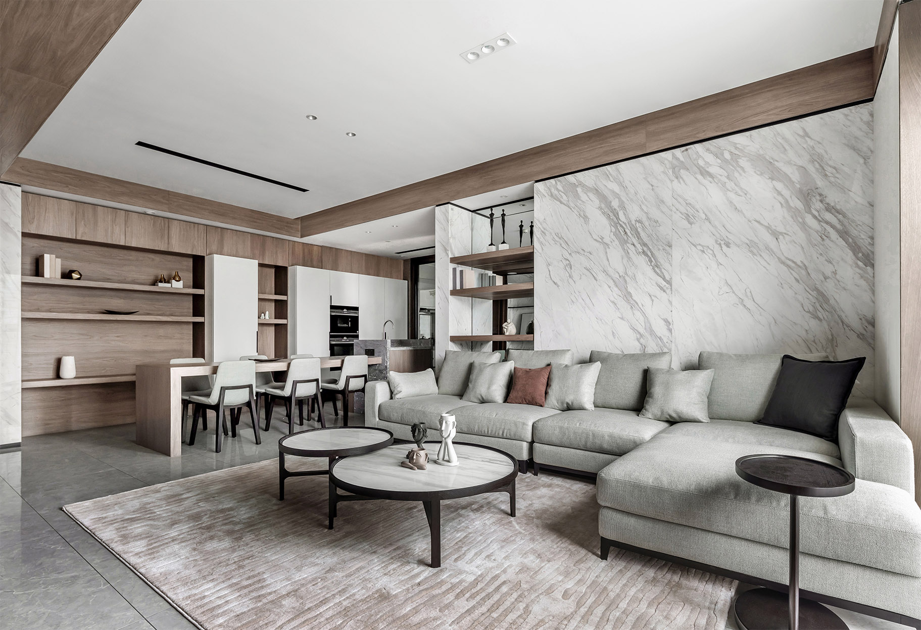 現代簡約風格室內設計家裝案例-客餐廳 現代簡約風格室內設計家裝案例-客餐廳