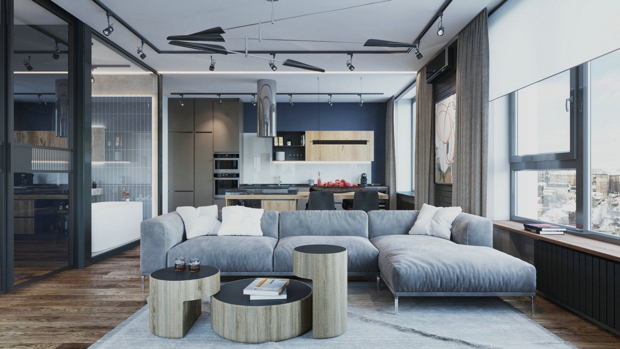 佛山裝修公司北歐風格室內裝修效果圖-客廳 佛山裝修公司北歐風格室內裝修效果圖-客廳