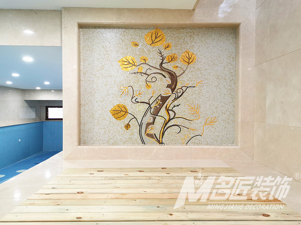 歐式別墅裝修設計-游泳區背景墻 歐式別墅裝修設計-游泳區背景墻