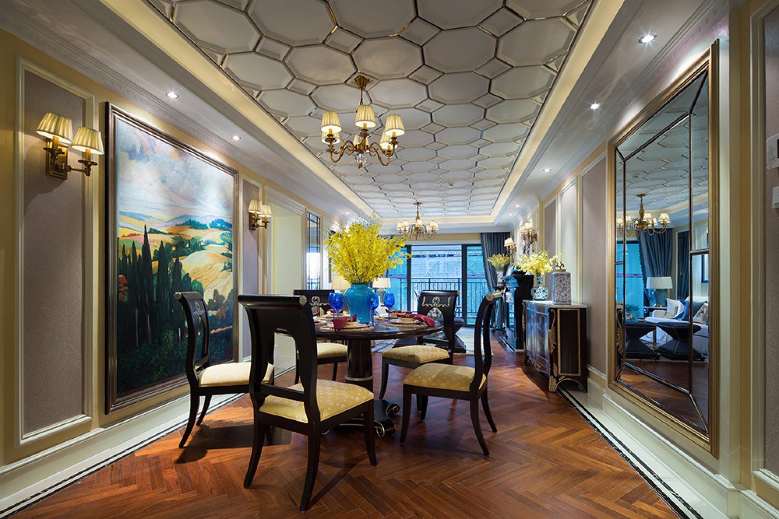 佛山裝修公司歐式田園風格室內裝修效果圖-餐廳 佛山裝修公司歐式田園風格室內裝修效果圖-餐廳