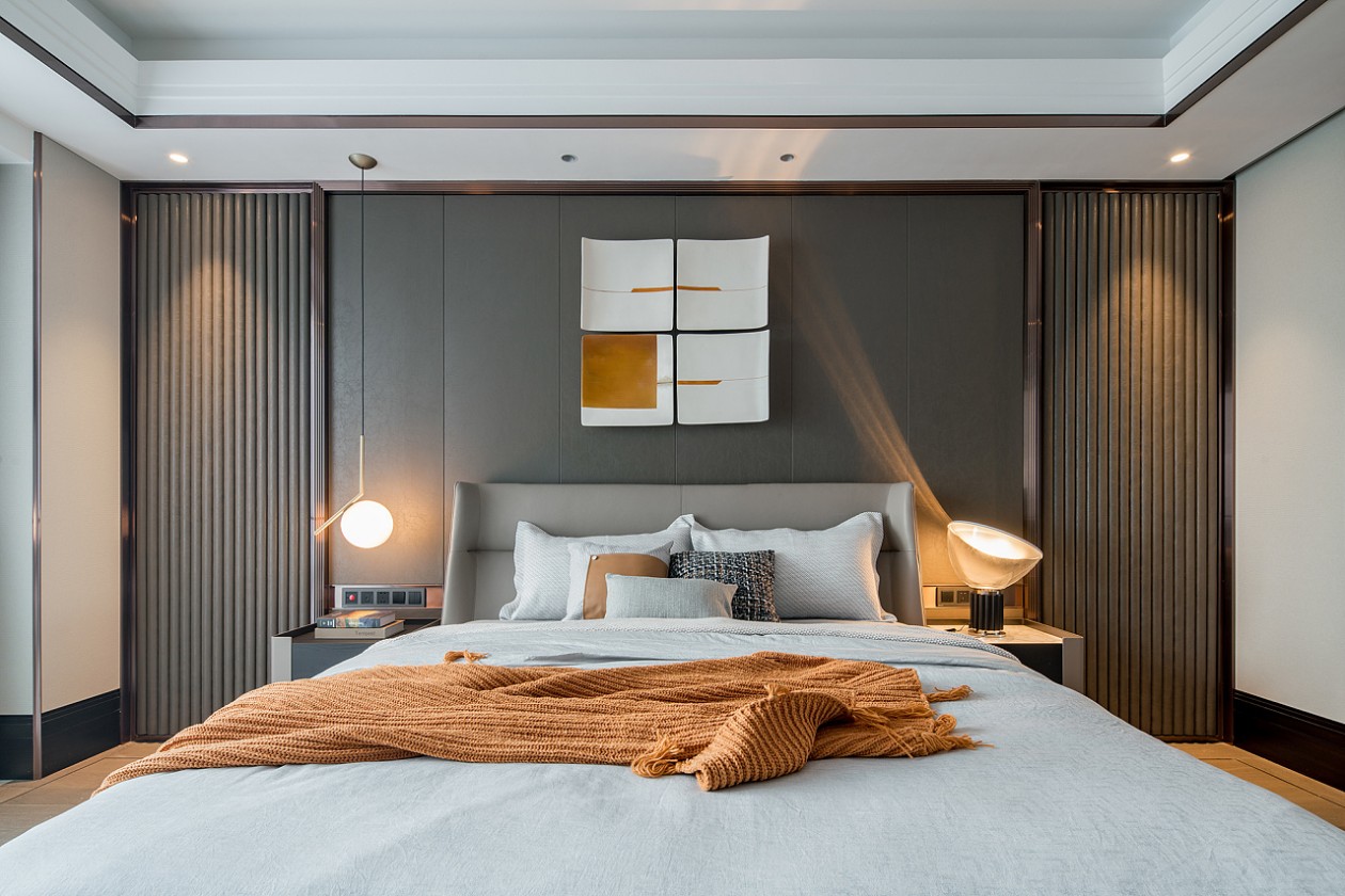 港式輕奢風(fēng)格家裝設(shè)計(jì)室內(nèi)裝修效果圖-臥室 港式輕奢風(fēng)格家裝設(shè)計(jì)室內(nèi)裝修效果圖-臥室