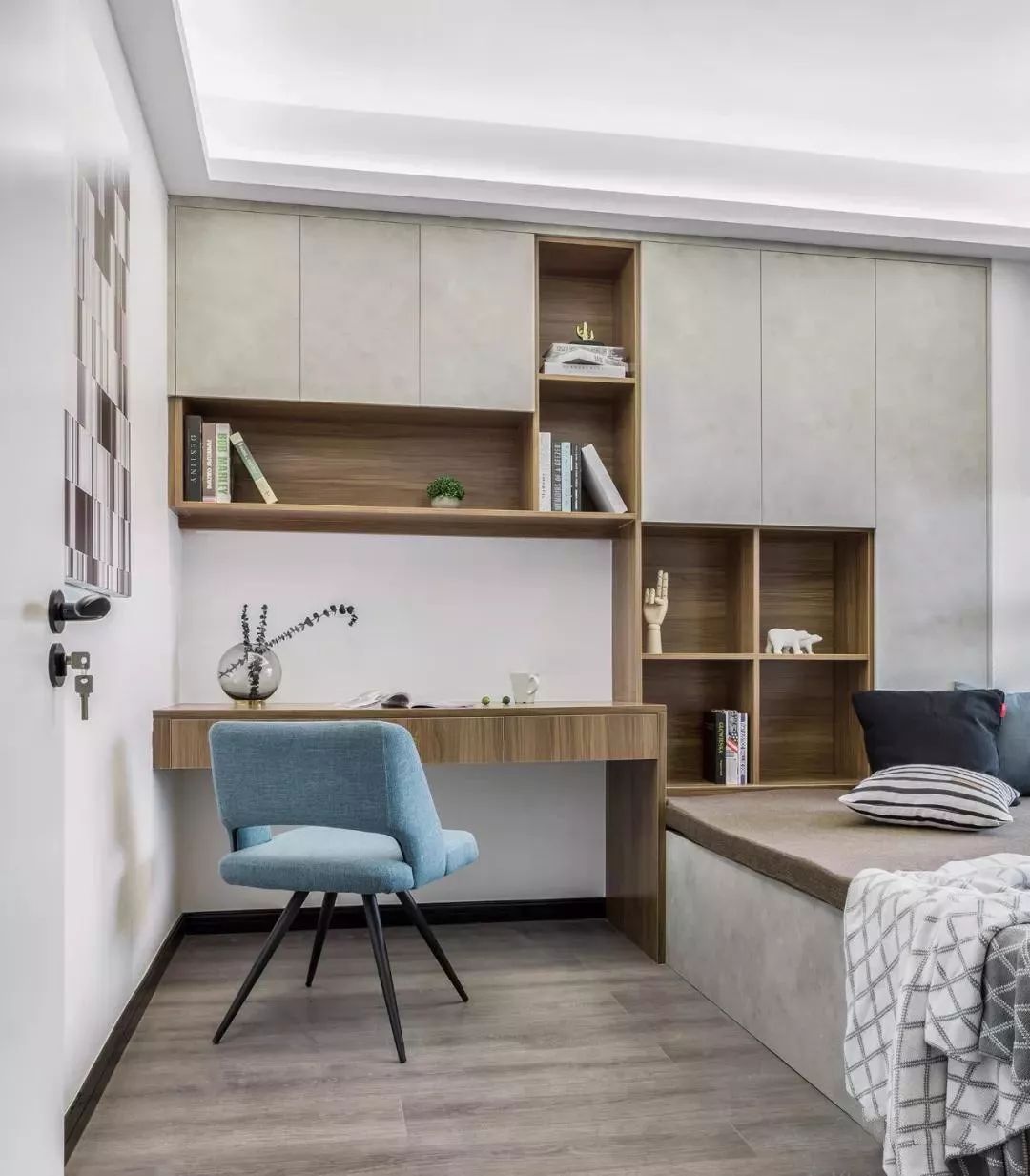 現代簡約風格室內設計家裝案例-臥室 現代簡約風格室內設計家裝案例-臥室