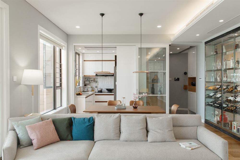 江門市銀泉花園北歐風格四居室裝修案例