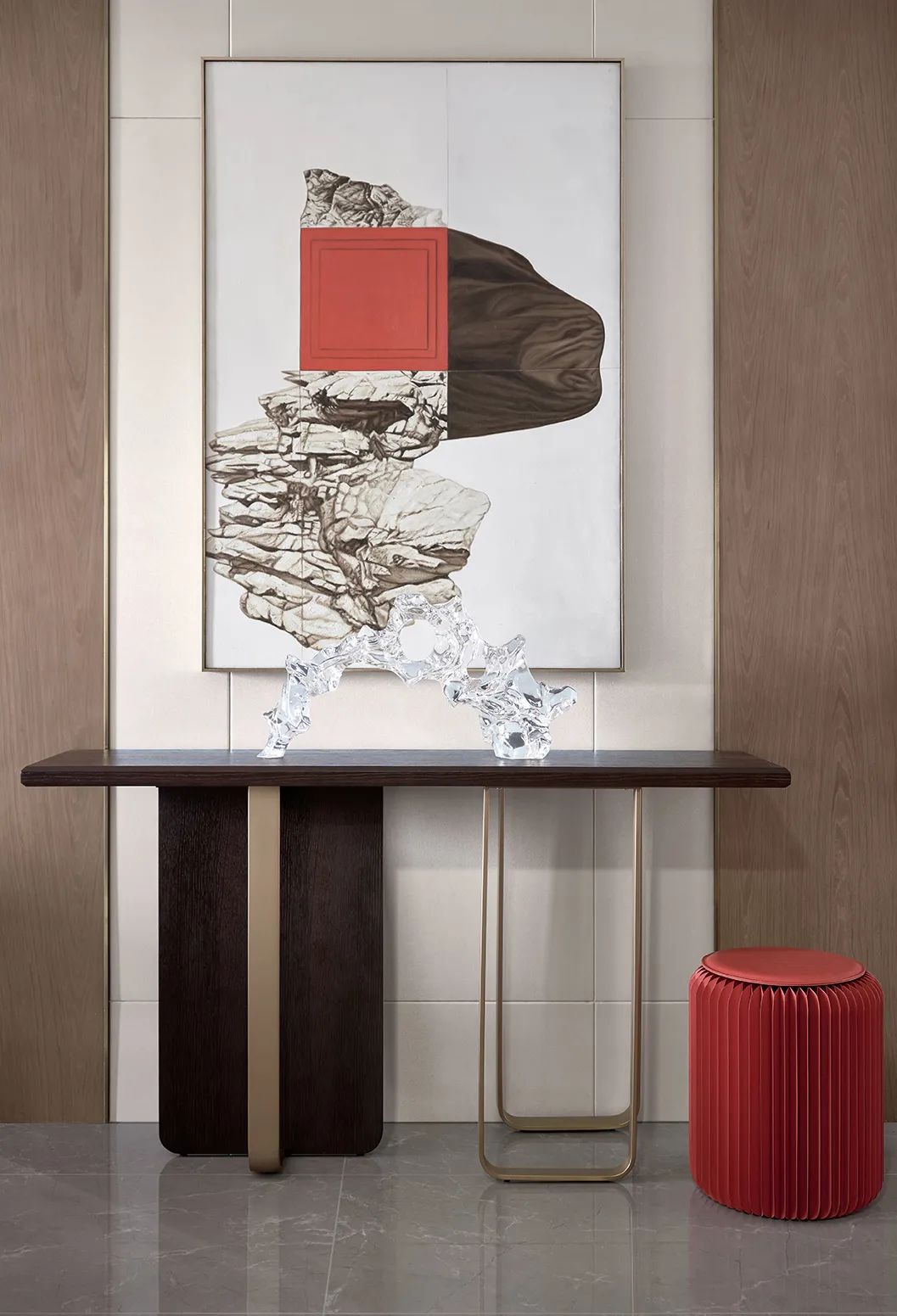 新中式風格室內(nèi)設(shè)計家裝案例-玄關(guān) 新中式風格室內(nèi)設(shè)計家裝案例-玄關(guān)