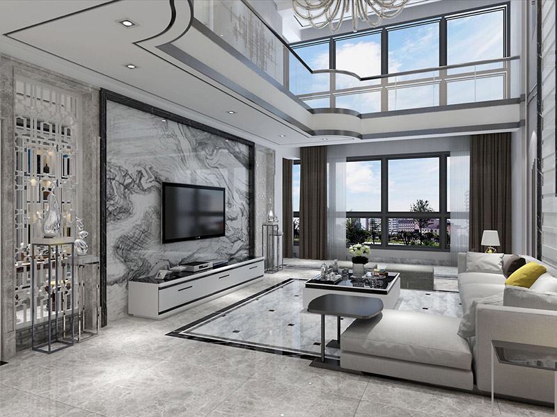 自貢市明珠小區現代風格復式裝修案例