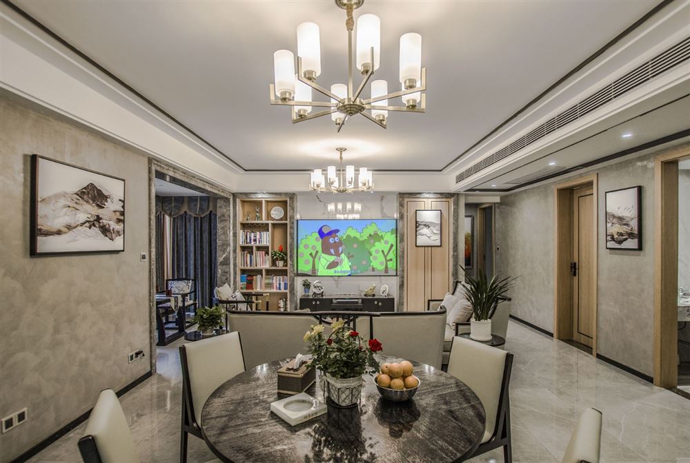 廣州市時代玫瑰園歐式風格三居室裝修案例