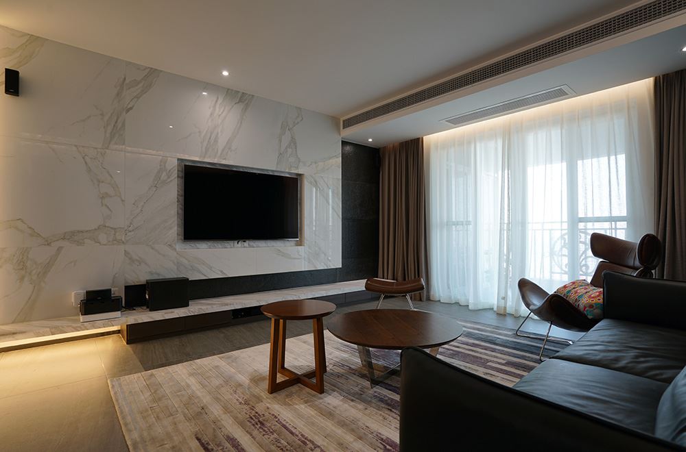 廣州市中?？党乾F代簡約風格三居室裝修案例