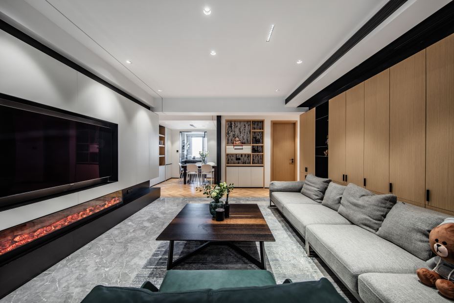 江門市融創御府現代簡約風格四居室裝修案例