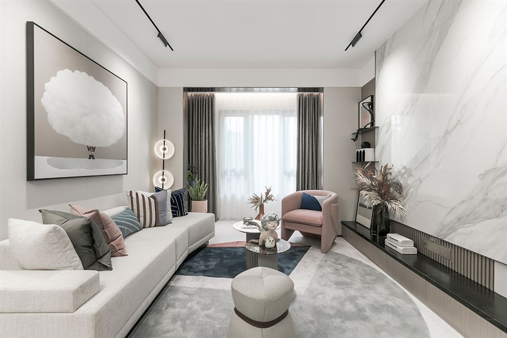 佛山市碧桂園·鳳凰灣現代簡約風格三居室裝修案例