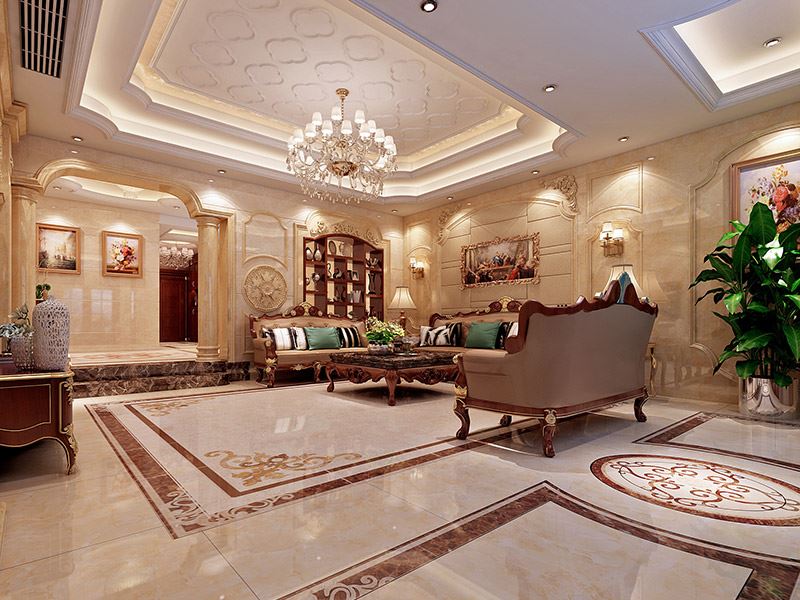 河源市松濤居歐式風(fēng)格別墅裝修案例