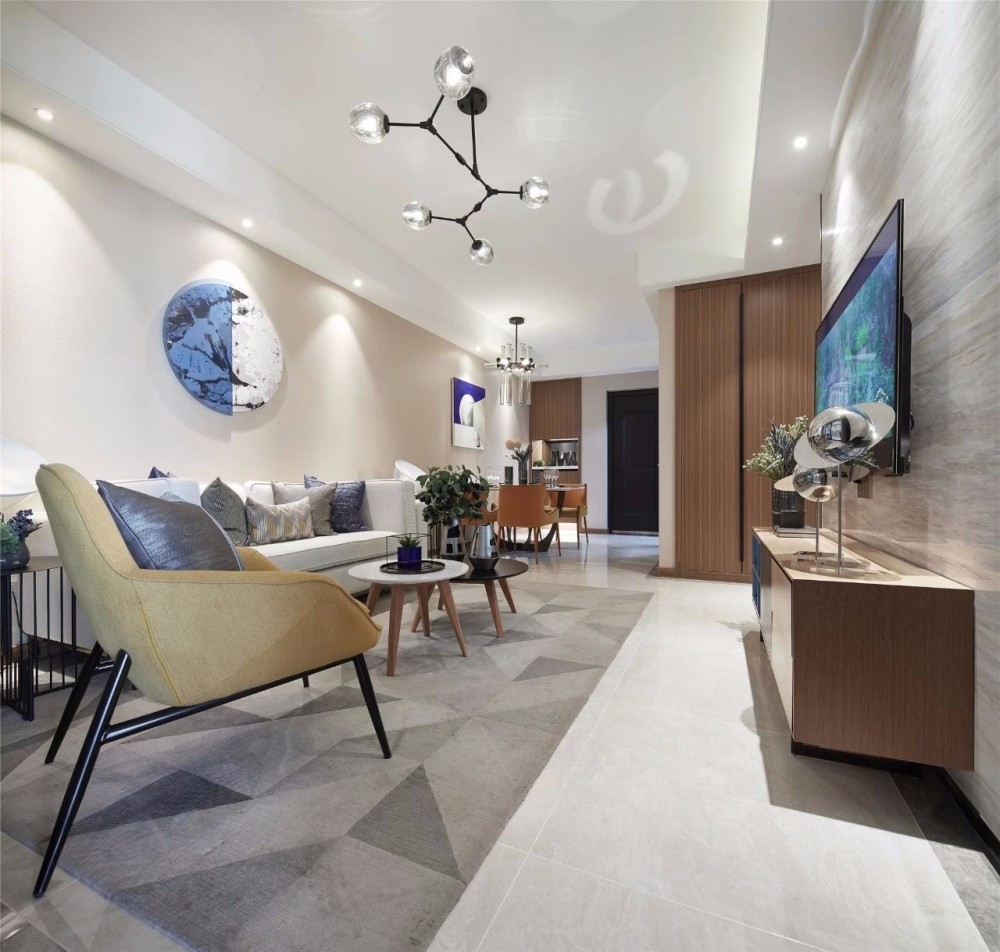 北歐輕奢風(fēng)格室內(nèi)設(shè)計(jì)家裝案例-客廳 北歐輕奢風(fēng)格室內(nèi)設(shè)計(jì)家裝案例-客廳