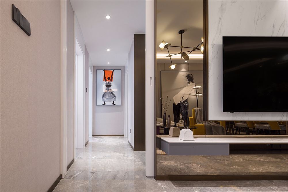 湛江市金碧華庭北歐風(fēng)格三居室裝修案例