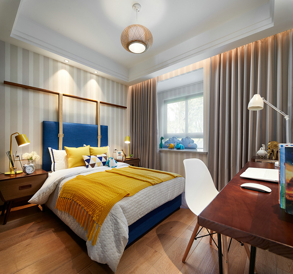 錦和花園三居111平米輕奢風(fēng)格室內(nèi)裝修案例-兒童房 錦和花園三居111平米輕奢風(fēng)格室內(nèi)裝修案例-兒童房