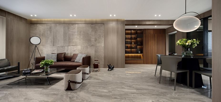 江門市寶源坊現代簡約風格三居室裝修案例