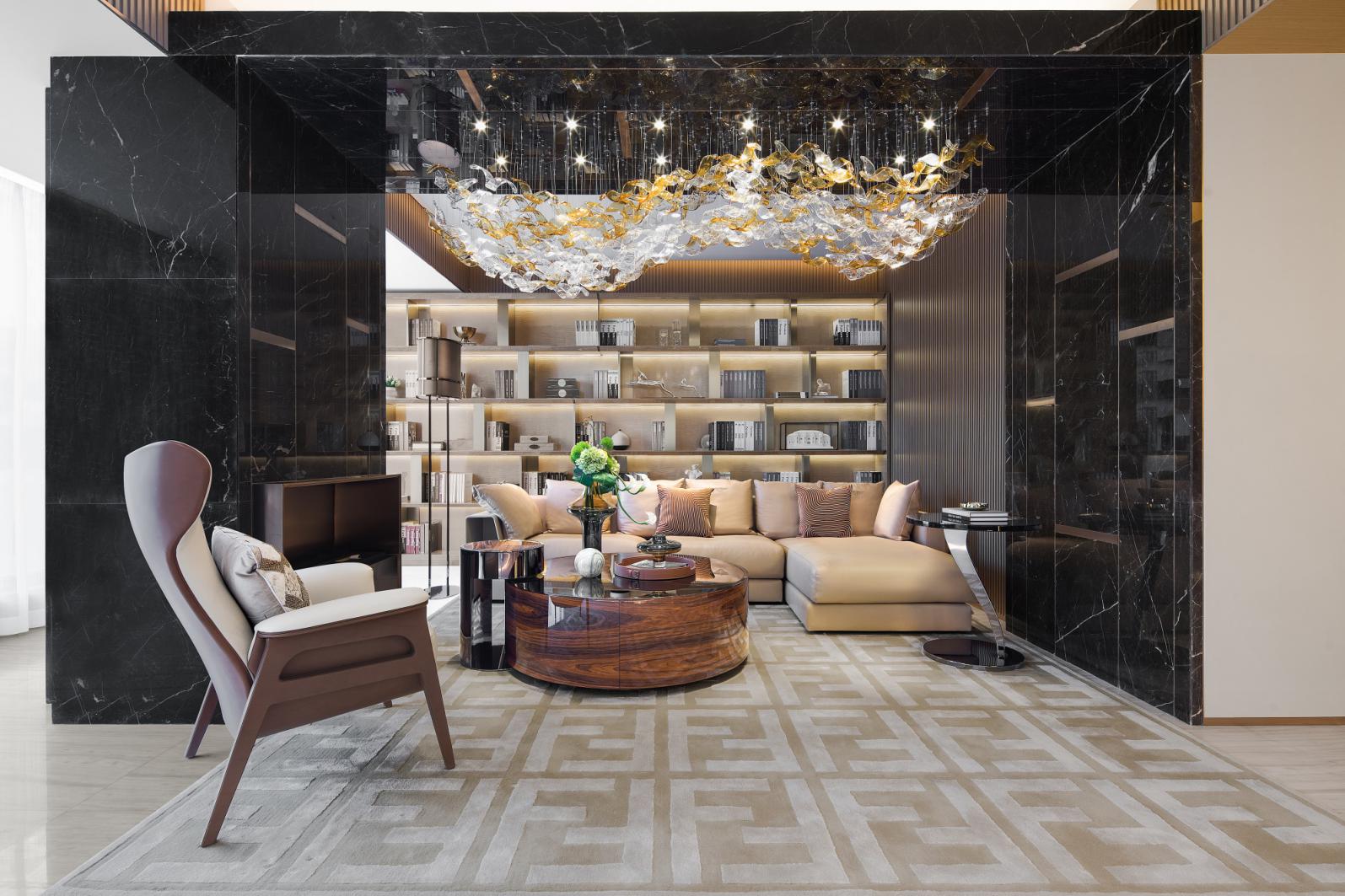 歐式輕奢風格室內設計家裝案例-客廳 歐式輕奢風格室內設計家裝案例-客廳