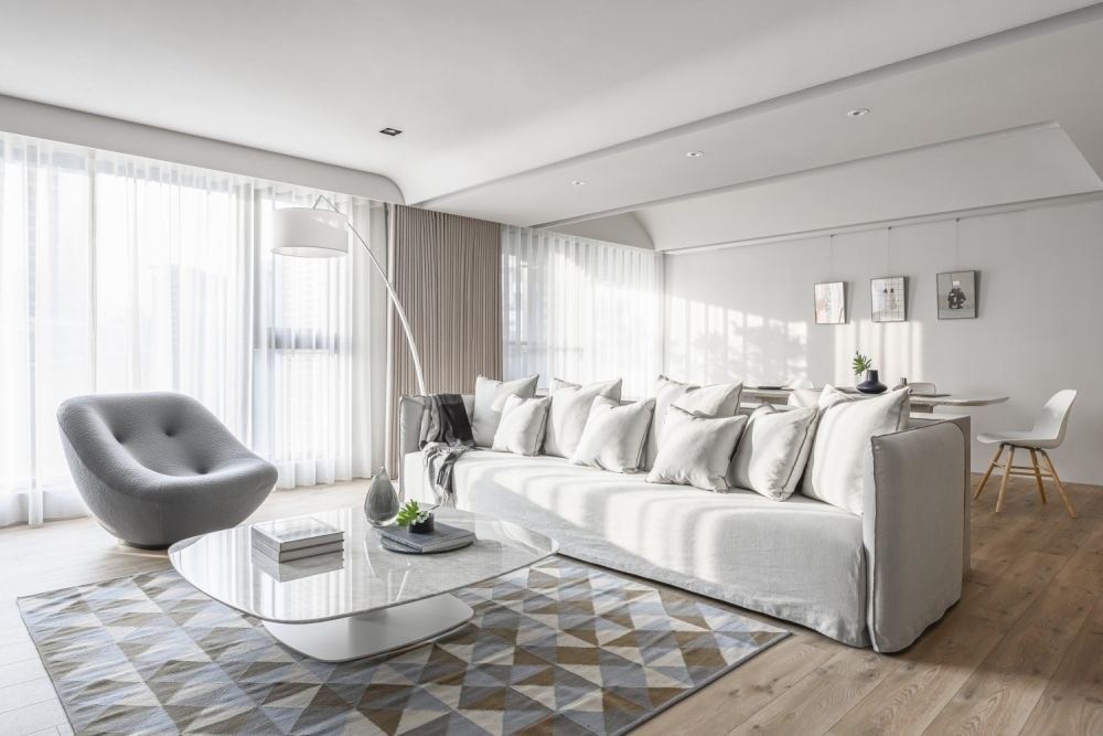 江門市文昌花園現代簡約風格三居室裝修案例