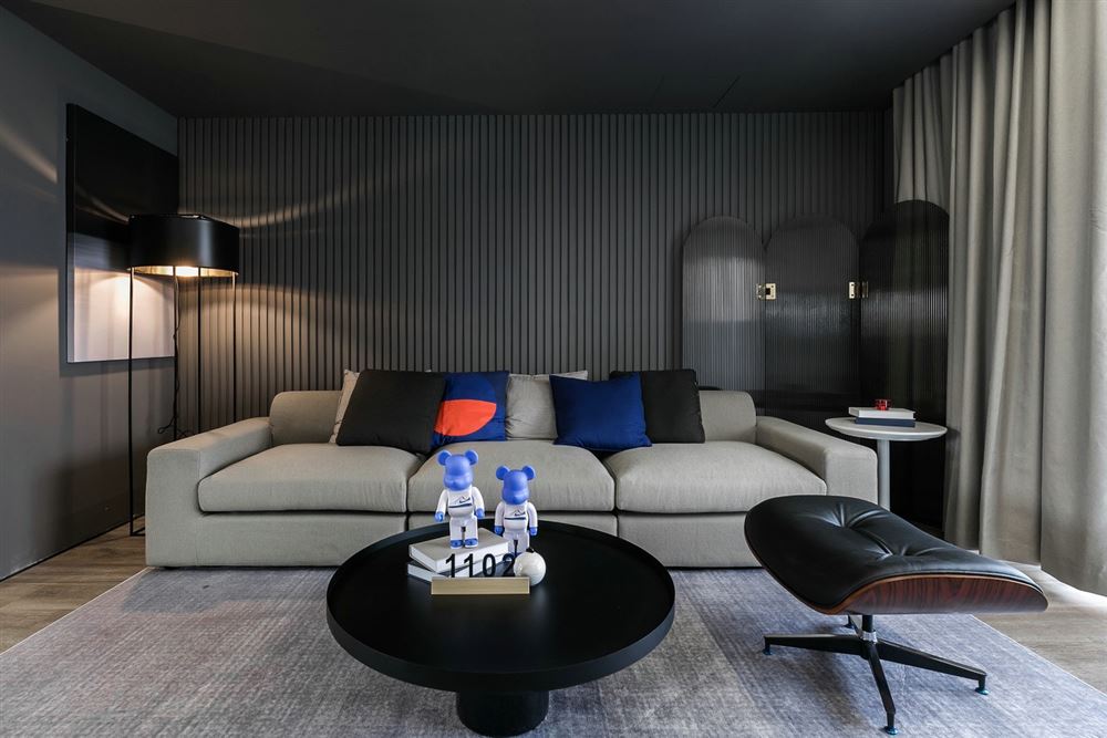 江門市江海怡景灣現代簡約風格三居室裝修案例