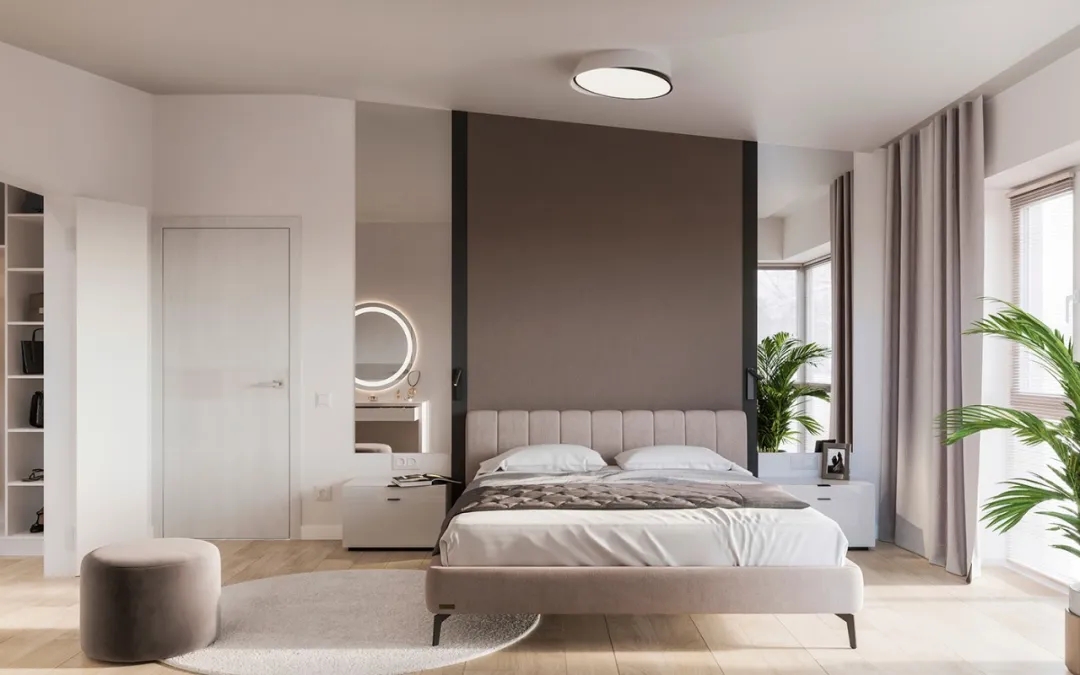 裝修案例輕奢簡約風格室內裝修效果圖-主臥 裝修案例輕奢簡約風格室內裝修效果圖-主臥