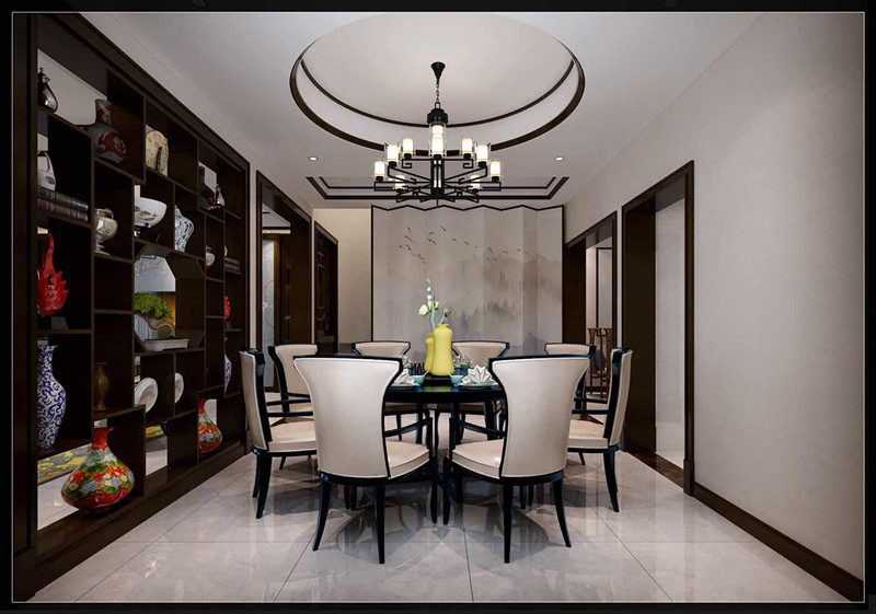 合肥市新錦成·拾光云錦新中式風格別墅裝修案例
