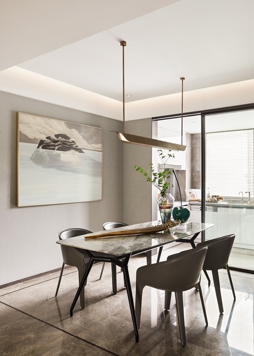 現(xiàn)代輕奢風(fēng)格室內(nèi)家裝案例效果圖-餐廳 現(xiàn)代輕奢風(fēng)格室內(nèi)家裝案例效果圖-餐廳