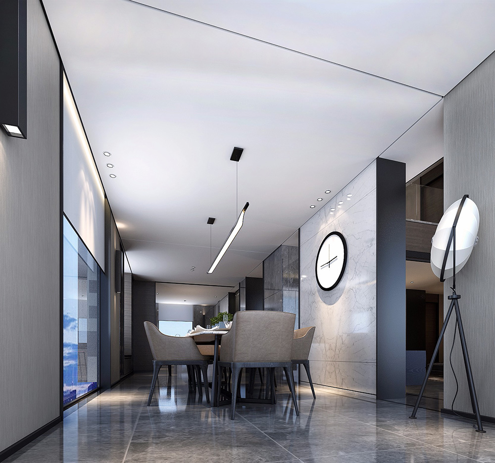 黑白灰現(xiàn)代簡約風(fēng)格室內(nèi)裝修效果圖-佛山天湖酈都別墅420平米-別墅餐廳裝修 黑白灰現(xiàn)代簡約風(fēng)格室內(nèi)裝修效果圖-佛山天湖酈都別墅420平米-別墅餐廳裝修